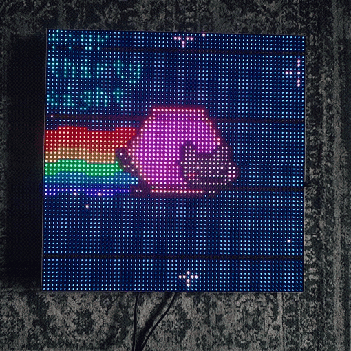 Animation of the Borealis LED display