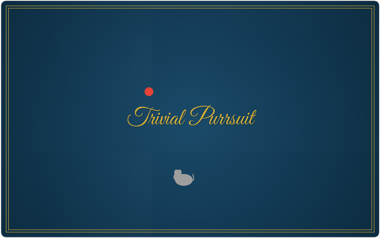 Title screen of Trivial Purrsuit